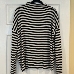 Lucky Brand Cloud Jersey Mock Neck Top
